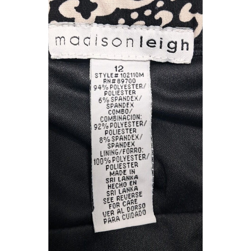 New MadisonLeigh Dress Womens Sz 12 Sleeveless Built in Bra Halter V-Neck Sun - Picture 14 of 16